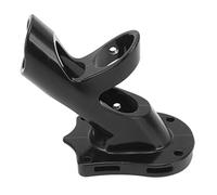 Yinhing Support de Drapeau en Alliage d'aluminium à 45 Degrés, Antirouille, 3 Trous, Support pour Mât de Drapeau, Argent pour la Décoration de Jardin de Maison et Une Utilisation en Extérieur (Black)