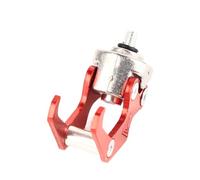 Yinhing Support de Sac de Casque de Moto en Alliage d'aluminium, Crochet en Forme de Griffe pour Un Rangement Sûr et Un Accès Facile, Conception en Finition Idéale pour Les Cyclistes et Les (Rouge)