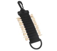Yinhing Support pour 10 Tees avec Crochet, Sac de Rangement en Nylon de qualité Supérieure, Support Portable Multifonctionnel pour Ceintures, Comprend 10 Tees (Black)
