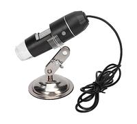 Yinhing T03200X Microscope Numérique 0X 200X Caméra à Grossissement Portable USB avec 8 Lumières LED pour l'analyse de la Peau et du Cuir Chevelu Conception Portable Compatible avec