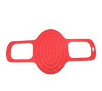 Yinhing Tapis de Cuisson Antiadhésif en Silicone de qualité Alimentaire pour Dinde, Tapis de Cuisson Flexible pour un Levage Sûr des Rôtis de Poulet et de Dinde (rouge)
