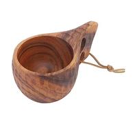 Yinhing Tasse de Camping en Bois de qualité Supérieure de 220 Ml avec Isolation Thermique, Tasse à café Finement Polie avec Poignée Confortable pour la Randonnée en Plein Air, Conception Idéale à