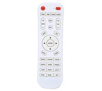 Yinhing Télécommande Blanche pour Projecteur, Matériau ABS, Distance à Distance de 10m/33 Pieds, Installation Facile, Compatible avec Plusieurs