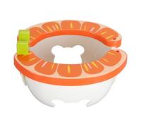 Yinhing Toilettes d'apprentissage de la propreté pour Tout-petits, 2 Pouces, Pliables, Portables, de Voyage, pour Enfants, Conception Compacte, Verte, Base Facile à Antidérapante (ORANGE)