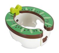 Yinhing Toilettes d'apprentissage de la propreté pour Tout-petits, 2 Pouces, Pliables, Portables, de Voyage, pour Enfants, Conception Compacte, Verte, Base Facile à Antidérapante (BROWN)