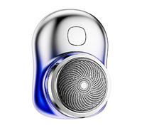 Yinhing Tondeuse à Barbe Portable Compacte et Rechargeable, Mini Tondeuse électrique pour Hommes, Toilettage de Voyage, Batterie au Lithium en Métal ABS (BLUE)