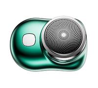 Yinhing Tondeuse à Barbe Portable Compacte et Rechargeable, Mini Tondeuse électrique pour Hommes, Toilettage de Voyage, Batterie au Lithium en Métal ABS (GREEN)