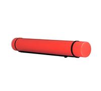 Yinhing Tube d'affiche Extensible, Tube de Stockage de Documents Antichoc de Grande capacité avec Sangle pour Cartes, Plans, Illustrations et Plus Encore (Rouge)