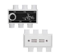 Yinhing Tuner en Plastique avec étui pour Guitare E B G D A E Anches en Laiton Accordées à la Main pour un Réglage Précis, Design Compact pour Musiciens