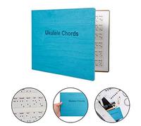 Yinhing Ukulélé d'Accords Cheatheet, ukulélé Graphique des Accords Apprend les Clés et les Portables du Livre d'art Portable Guitar Chord pour le Concert de Soprano Ténor Uke