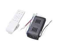 Yinhing Ventilateur de Plafond Universel Kit de Télécommande DC 6 Vitesses de la Minuterie de Pénétration Murale 1H 2H 4H Auto Off de Remplacement avec Récepteur Durable ABS pour