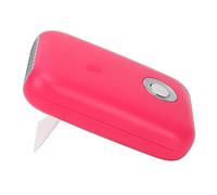 Yinhing Ventilateur de Sèche-Cils Portable Rechargeable par USB avec 3 Réglages de Vitesse, Conception Compacte à Faible Bruit, Comprenant un Support en T Pliable, Idéal pour un Séchage et un (Rose