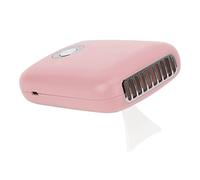 Yinhing Ventilateur de Sèche-Cils Portable Rechargeable par USB avec 3 Réglages de Vitesse, Conception Compacte à Faible Bruit, Comprenant un Support en T Pliable, Idéal pour un Séchage et un (PINK)