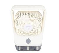 Yinhing Ventilateur D'humidification Portable Silencieux, 3 Modes de Vitesse, Synchronisation Automatique, Brume Fraîche, Ventilateur par évaporation, Mini Climatiseur pour la Maison