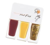 Yinhing Vernis à Ongles, Couleur Vive, Facile à Décoller, Séchage Rapide, Aucune Lampe Nécessaire, Formule Sûre sans Odeur Irritante, pour Femme, Fête, Mariage, Halloween, Cadeau (T01)