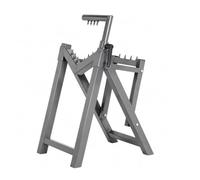 Yinian Chevalet de Sciage Robuste Support Coupe Bois Chauffage en Acier Chevalet de Sciage Pliant Porte Bûche Hauteur Réglable avec Pieds Robustes et Patins Antidérapants pour Le Travail du Bois