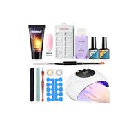 Yinikiz 24w affichage UV lampe ensemble d'ongles à extension rapide Poly Gel Kit Gel D - Multicolore