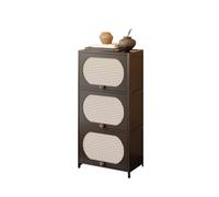 Yinj9562fg Buffet d'appoint Buffet/bibliothèque d'angle à 3 Niveaux, Structure étroite, Meuble de Rangement sur Pied for Salon avec tiroirs avec Rangement