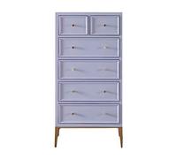 Yinj9562fg Commode américaine à 6 tiroirs en bois massif pour chambre à coucher, salon, commode moderne haute décorative, seau de luxe léger, organiseur de vêtements