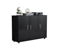 Yinj9562fg Industriel 1.2m Classeur Armoire D'information De Rangement Courte Bureau Imprimante Petite Bibliothèque Multifonctionnel(Noir)