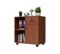 Yinj9562fg Industriel Armoire de classement à Verrouillage Mobile, Armoire Bureau, données, d'imprimante, Basse Rangement Multifonctionnel(Red)
