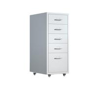 Yinj9562fg Industriel Classeur de Bureau Grande capacité à 5 Couches, Armoire d'organisation données multifonctionnelle, Commode en Acier laminé Froid épaissie, Rangement Multifonctionnel(Blanc)
