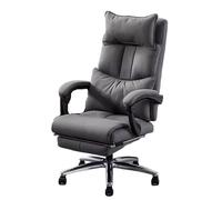 Yinj9562fg Rembourrée Chaise de Bureau de Direction Chaise de Jeu Ergonomique avec Technologie Chaise de Bureau d'ordinateur pivotante en Tissu avec Roues Support Lombaire(Grigio)