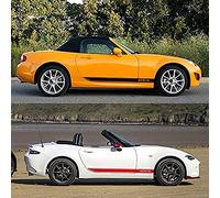 yinjieEUR Autocollants pour Jupes Latérales de Voiture pour Mazda MX-5,Stickers Décoratifs pour Carrosserie,Personnalisés et Résistants aux Rayures,Faciles à Appliquer,B-Red