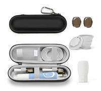 Yinke Étui de voyage pour brosse à dents électrique, étui de voyage pour brosse à dents électrique, étui de brosse à dents portable, Noir-ZH, Sac de rangement zippé pour brosse à dents électrique
