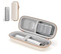 Yinke Étui de Voyage Rigide avec Accessoires Étui de Rangement pour Tondeuse et Rasoir Hybrides, étui de Transport étanche Sac de Rangement Portable pour O Blade Norelco Pro, Beige