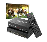 Yinker Contrôleur mural vidéo 4K @ 60 Hz 2 x 2, le processeur de mur vidéo HDMI prend en charge la rotation à 180°, 1 x 1, 1 x 2, 1 x 3, 1 x 4, 2 x 1, 2 x 2, 3 x 1, 4 x 1