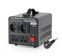Yinleader 1500VA 110 V Convertisseur de tension USA transformateur toroïdal 1500 W - Entrée : 110 V ou 220 V - Sortie : 110 V et 220 V.