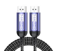 YiNLuax 2.1 Câble D'extension 16K @ 60Hz 8K @ 240Hz 4K @ 240Hz Mâle À Mâle Bande Passante 80Gbps Pour Câble De Sortie Vidéo De Jeu