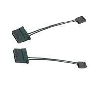 YiNLuax 2/5 câbles adaptateurs de ventilateur 4 broches 10 cm PVC alimentation stable pour l'optimisation du refroidissement du PC