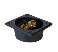 YiNLuax 2 Way Spring Loaded Speakers Connectors Box ABS Housing for Subwoofer and Stereos Systems Junction Box