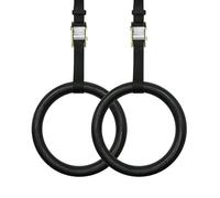 YiNLuax Anneaux de gymnastique réglables avec sangle - Équipement d'entraînement de force - Pour tractions de fitness - Barre de trapèze de gymnastique - Anneaux d'entraînement athlétique