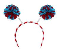 YiNLuax Bandeau à pompons 3 couleurs pour les jours de l'indépendance, les réunions de famille, les événements patriotiques, les fêtes de fin d'année, le jour de l'indépendance