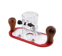 YiNLuax Base de défonceuse robuste avec couvercle pour débroussailleuse à bois réglable et lisse