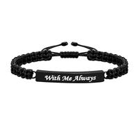 YiNLuax Bracelets commémoratifs en acier inoxydable pour cendres d'animaux de compagnie et souvenirs de cheveux, bijoux de crémation, souvenirs, perte, condoléances, cadeau de condoléances