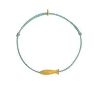 YiNLuax Bracelets tressés simples à breloques en forme de poisson doré vintage faits à la main en fil de soie bleu tissé bracelet bijoux simples bracelets tressés au design unique accessoire de