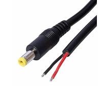 YiNLuax Câble d'alimentation 5,5 mm x 2,5 mm mâle vers fil nu extrémité ouverte câble de réparation 18 AWG 5525 connecteur DC5525 Pigtails