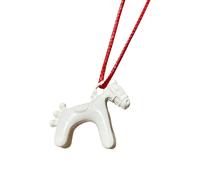 YiNLuax Collier avec pendentif cheval avec revêtement brillant réglable pour un usage quotidien et une fête, taille unique, Comme décrit, Comme décrit.