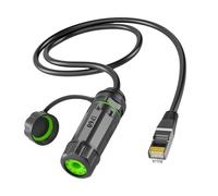 YiNLuax Connecteur Ethernet RJ45 haute vitesse IP68 étanche coupleur RJ45 avec connexion de transfert de données rapide Installation facile Adaptateur de stabilité réseau