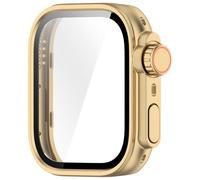 YiNLuax Coque renforcée pour montre Fit 4 avec protection d'écran intégrée en verre trempé - Protection d'écran antichoc