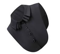 YiNLuax Demi-chemise Décorative En Tissu À Faux Col Multicouche Pour Réunion Professionnelle Événement Social