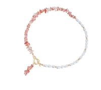 YiNLuax Ensemble De Bijoux En Alliage Minimaliste Élégant Avec Collier Et Boucles D'oreilles En Rose Écrasé Pour Des Occasions Décontractées Ou Formelles Ensemble D'accessoires Simple Et