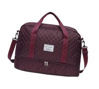 YiNLuax Essential Journey Sac de sport avec compartiments spacieux et division Wet Dry Grand sac à bandoulière pour voyageurs Sac à bandoulière, violet raisin, One Size