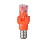 YiNLuax Ftype vers RJ45 Convertisseurs Adaptateur Ftype femelle vers RJ45 Mâle Coaxiaux Barrels Coupleur Adaptateur Connecteurs Coaxiaux Connecteurs Coaxiaux Adaptateurs Coaxiaux pour Testeur de Ligne