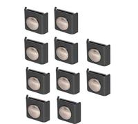YiNLuax Grilles de poteaux de clôture en acier - Pinces murales faciles à installer soi-même - Accessoires de connecteur de panneau - Poteau de clôture en acier