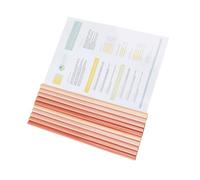 YiNLuax Lot de 10 protège-rapports avec barre coulissante, capacité de 60 feuilles, protège-documents transparents